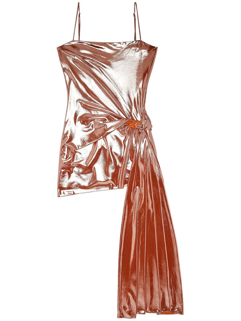 Pink D-blas Metallic Mini Dress