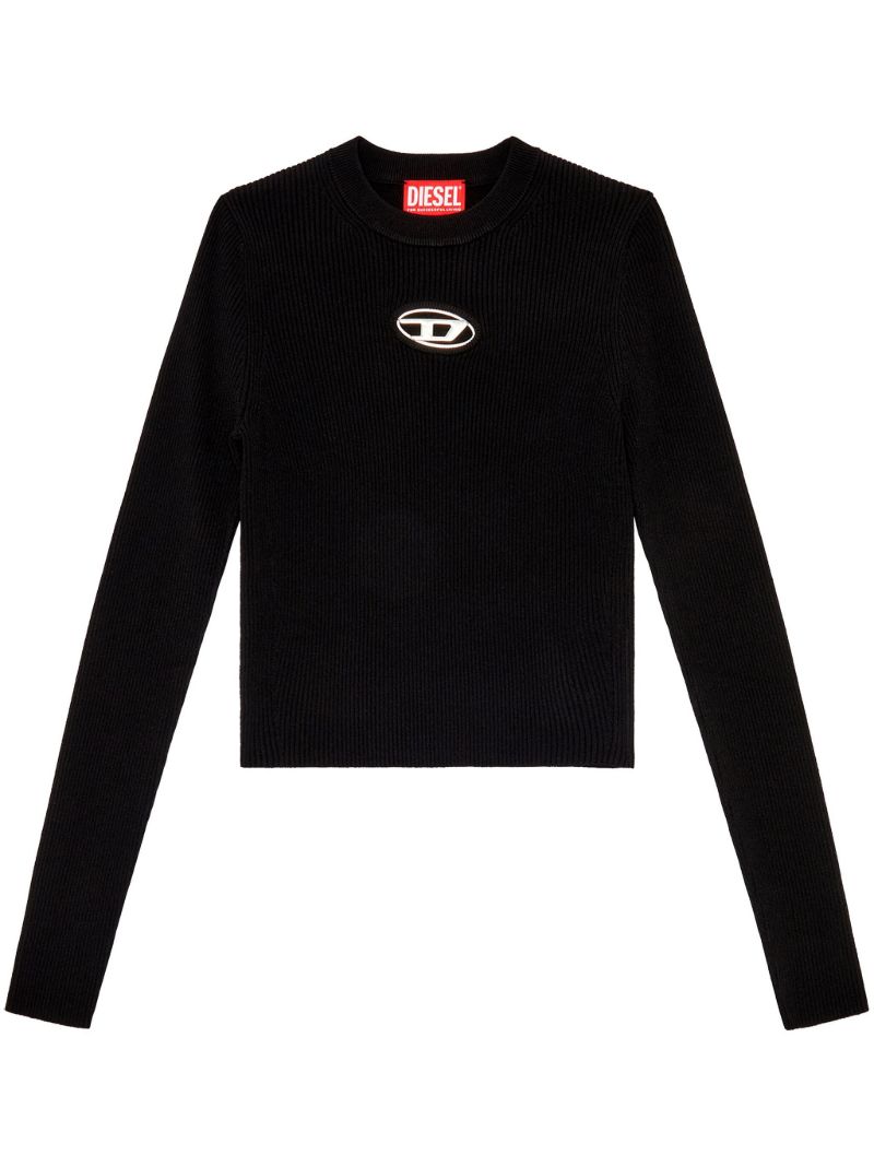 Black M-valary Logo-plaque Sweater