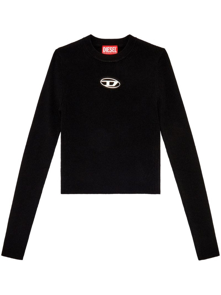 Black M-valary Logo-plaque Sweater
