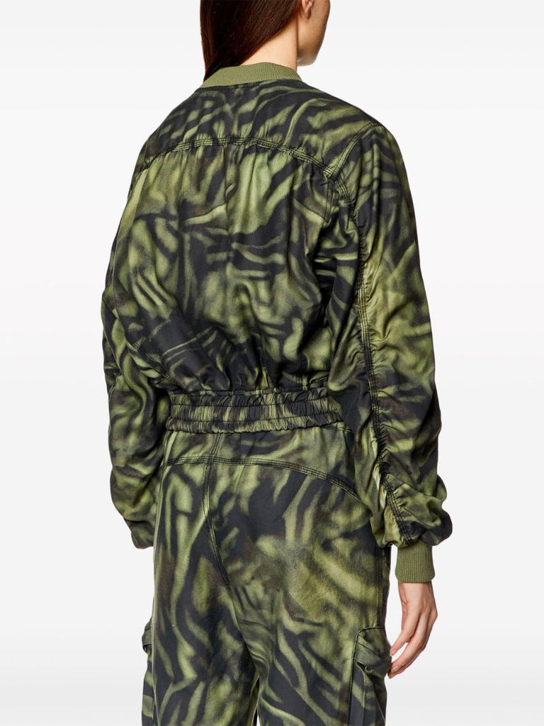 Green G-khlo Abstract-print Bomber Jacket