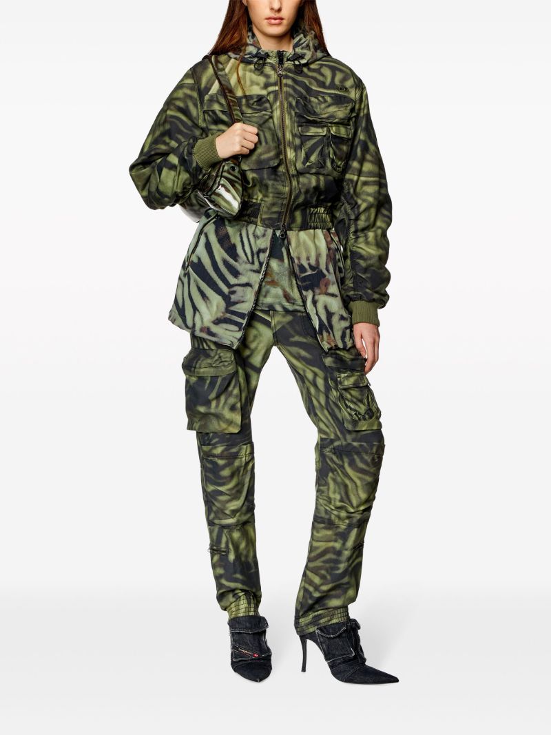 Green G-khlo Abstract-print Bomber Jacket