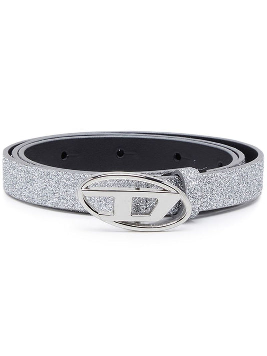 Silver-tone B-1dr Glitter Belt