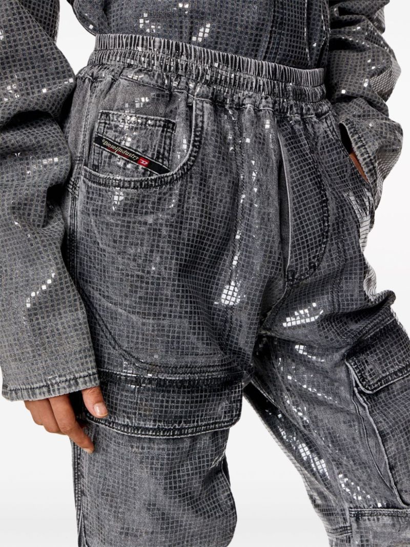 Grey D-mirt High-rise Straight-leg Jeans