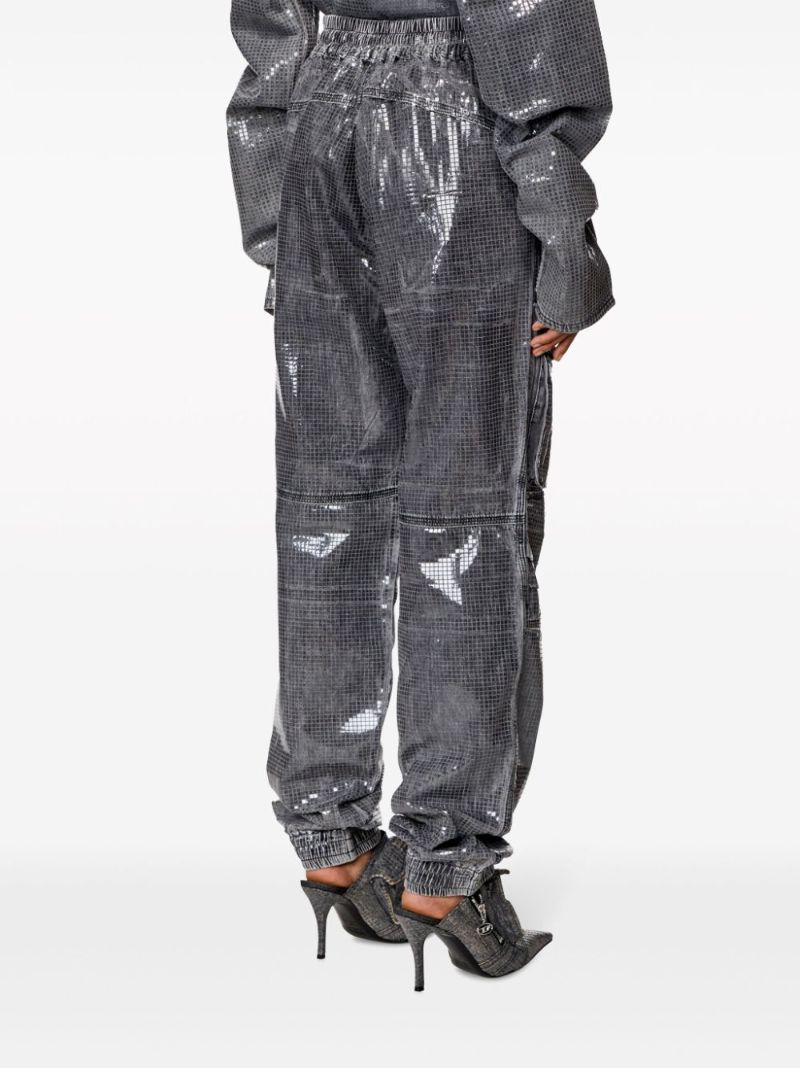 Grey D-mirt High-rise Straight-leg Jeans