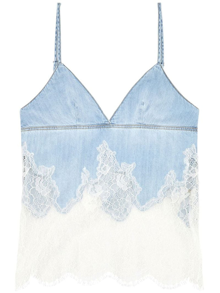 Blue De-mony-s Denim Cami Top