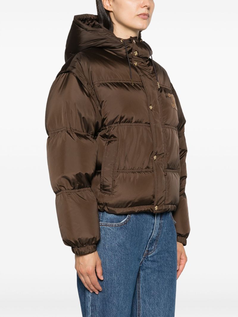 Brown Triomphe Puffer Jacket