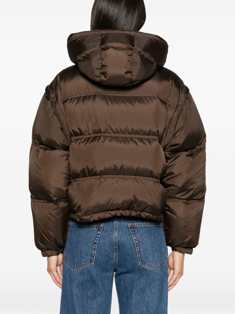 Brown Triomphe Puffer Jacket
