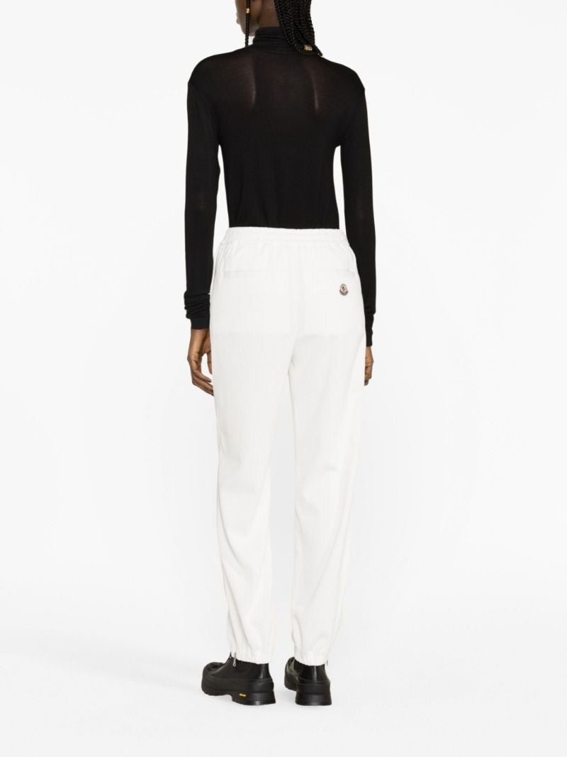 White Corduroy Track Pants
