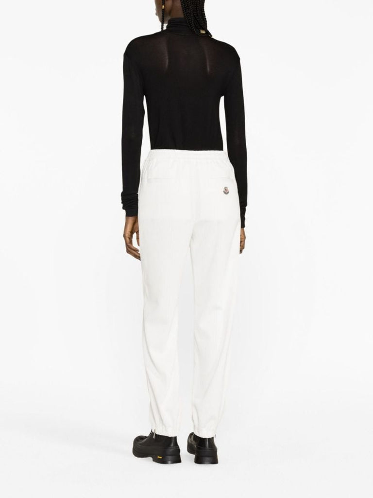 White Corduroy Track Pants