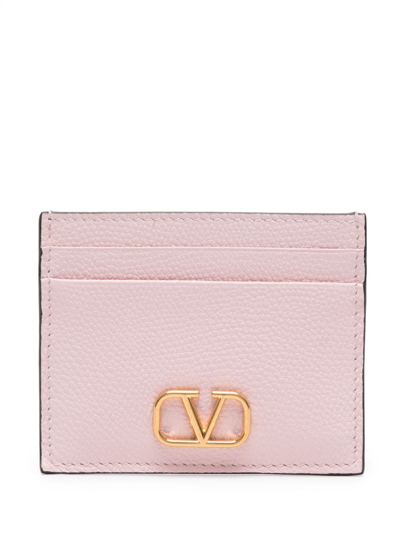 Pink Vlogo Signature Card Holder