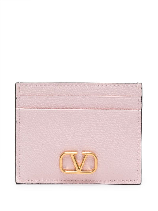 Pink Vlogo Signature Card Holder