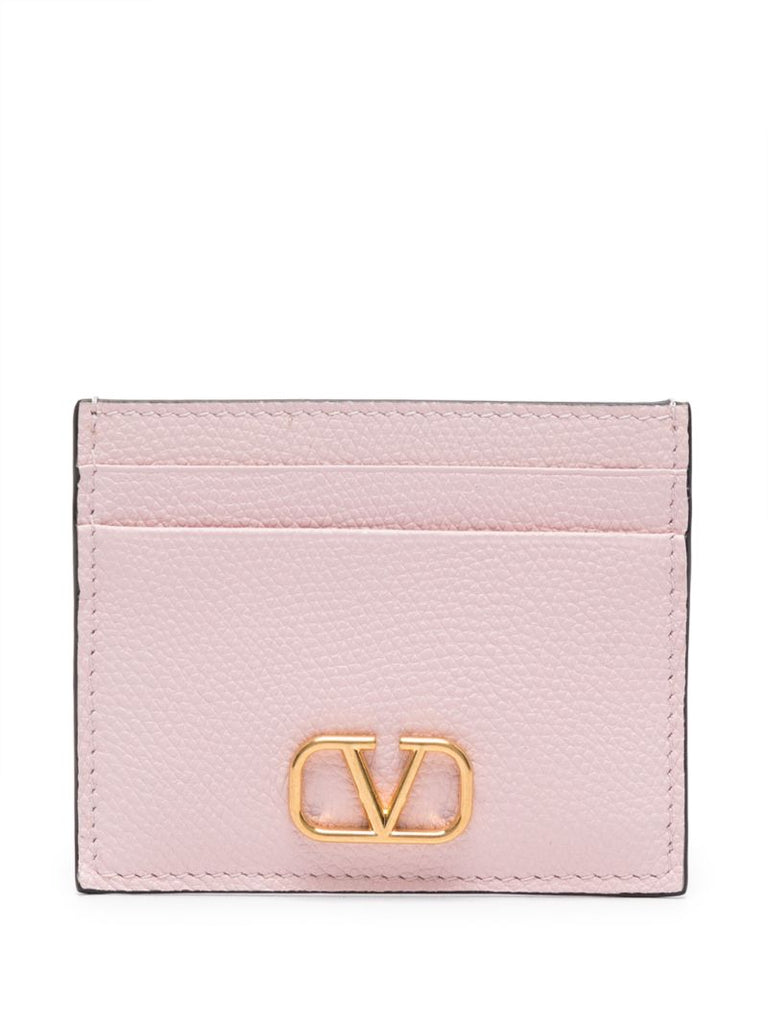Pink Vlogo Signature Card Holder