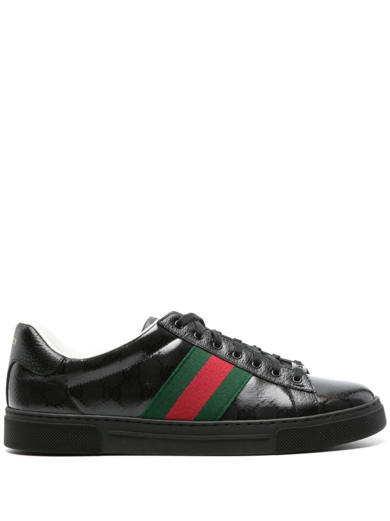 Black Ace Gg Crystal Canvas Sneakers