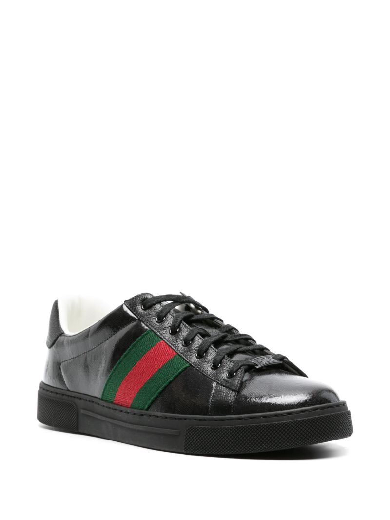 Black Ace Gg Crystal Canvas Sneakers
