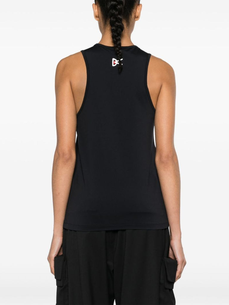 Black Deva Logo-print Training Tank Top