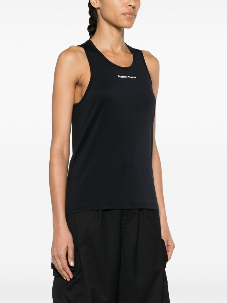 Black Deva Logo-print Training Tank Top