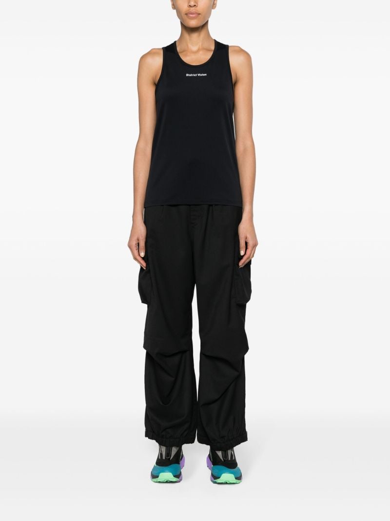 Black Deva Logo-print Training Tank Top