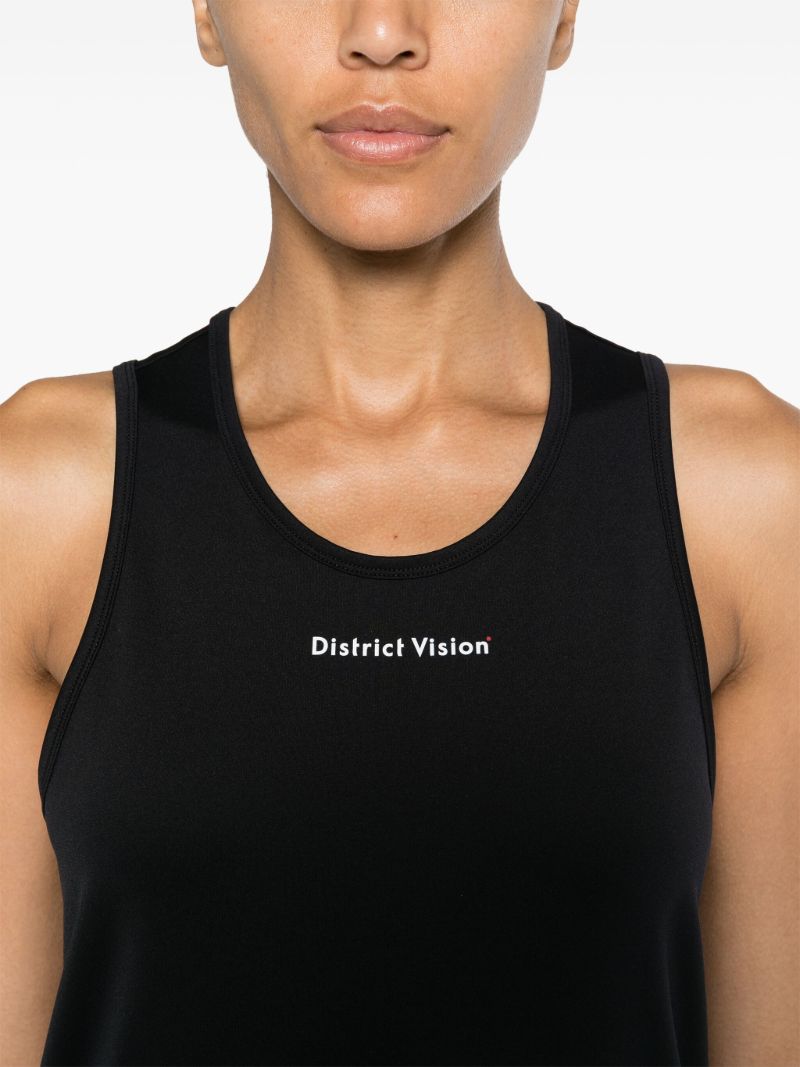 Black Deva Logo-print Training Tank Top