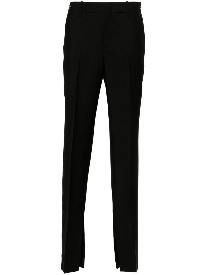 Black Horsebit Tailored Trousers
