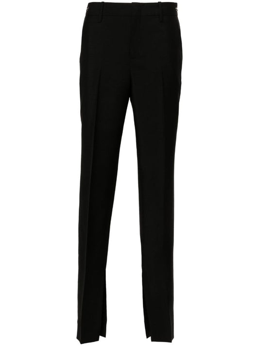 Black Horsebit Tailored Trousers