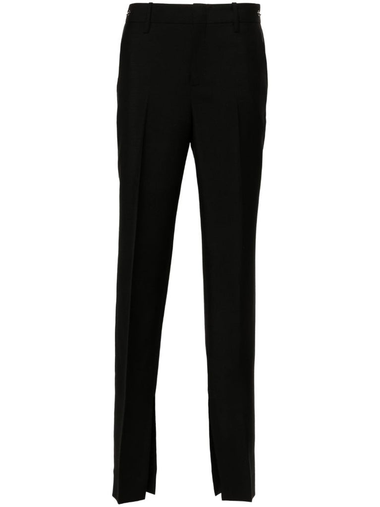 Black Horsebit Tailored Trousers