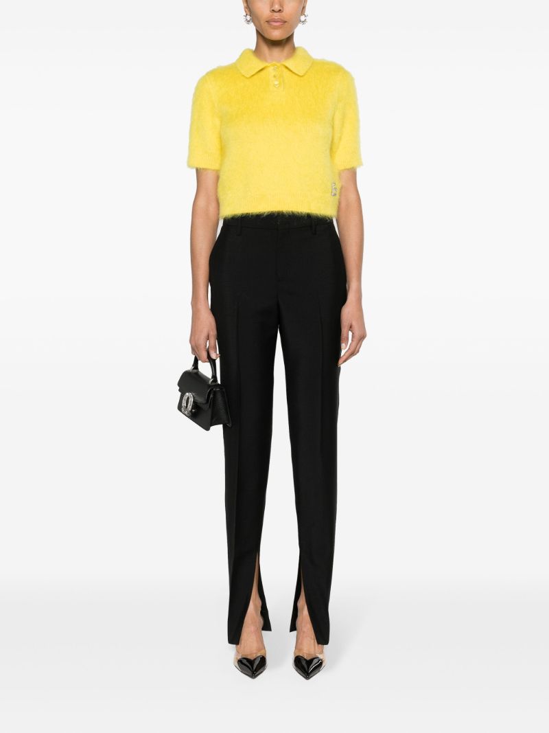 Black Horsebit Tailored Trousers