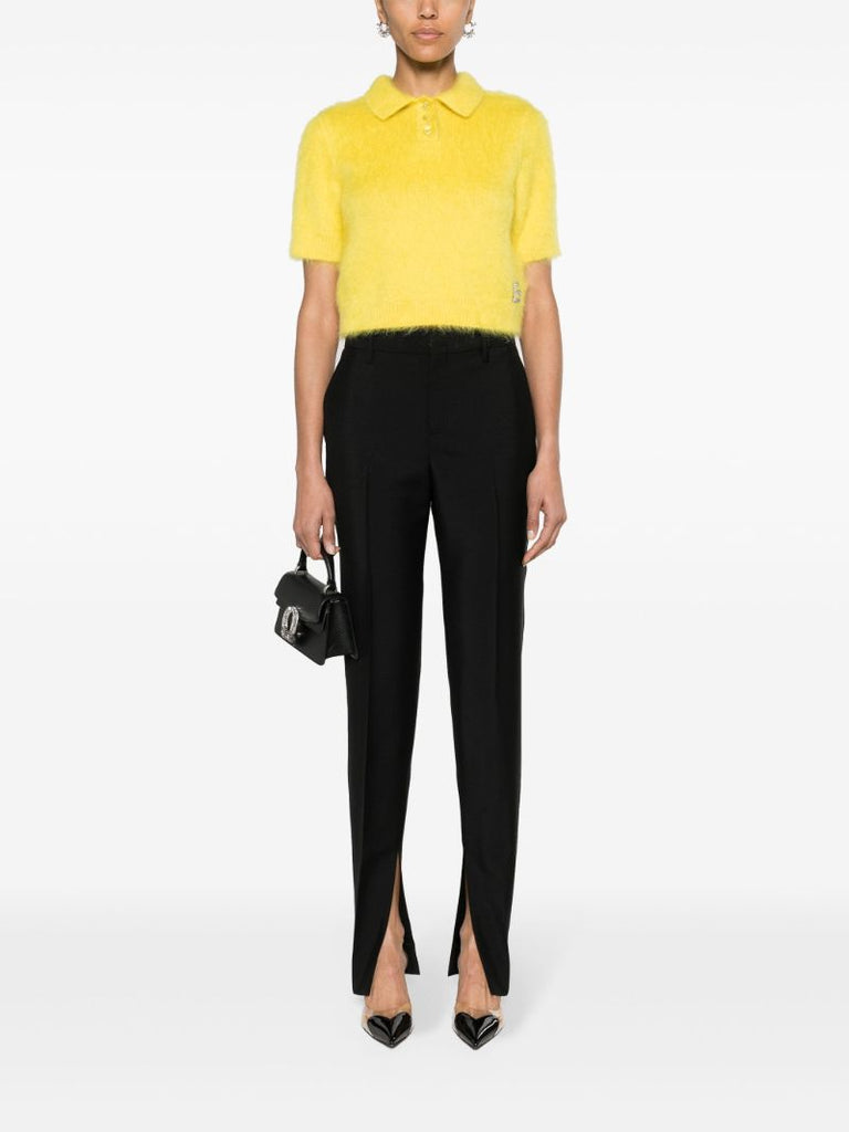 Black Horsebit Tailored Trousers