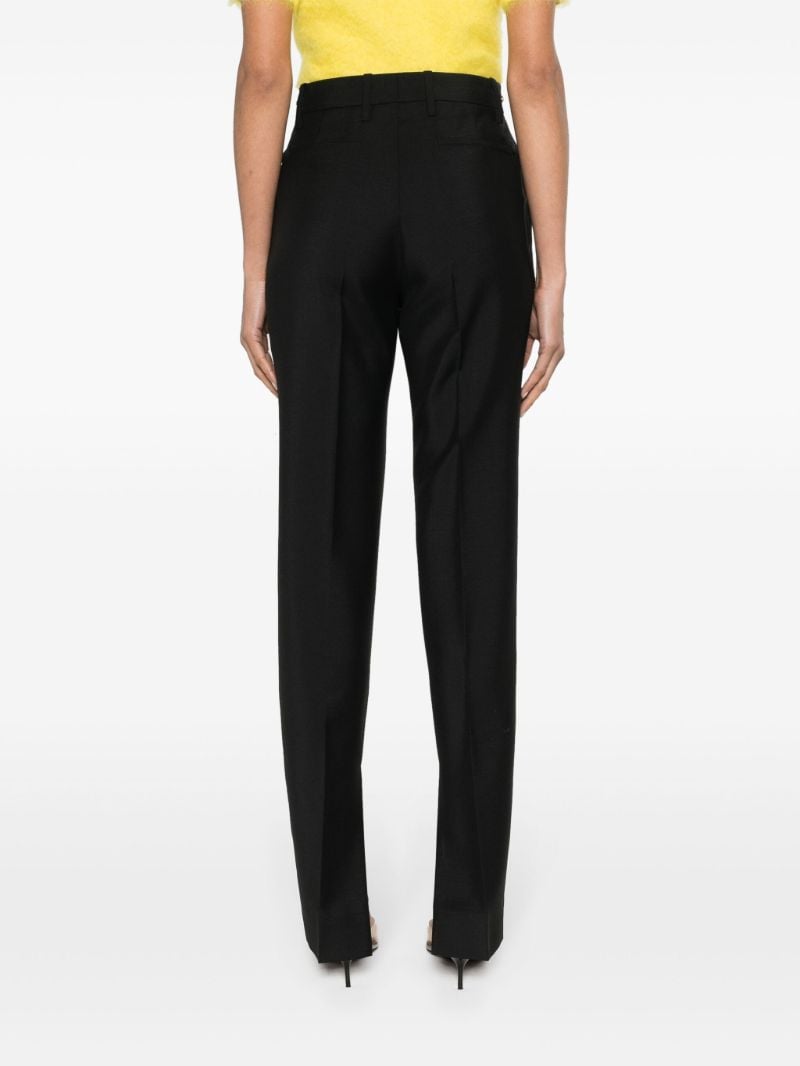 Black Horsebit Tailored Trousers
