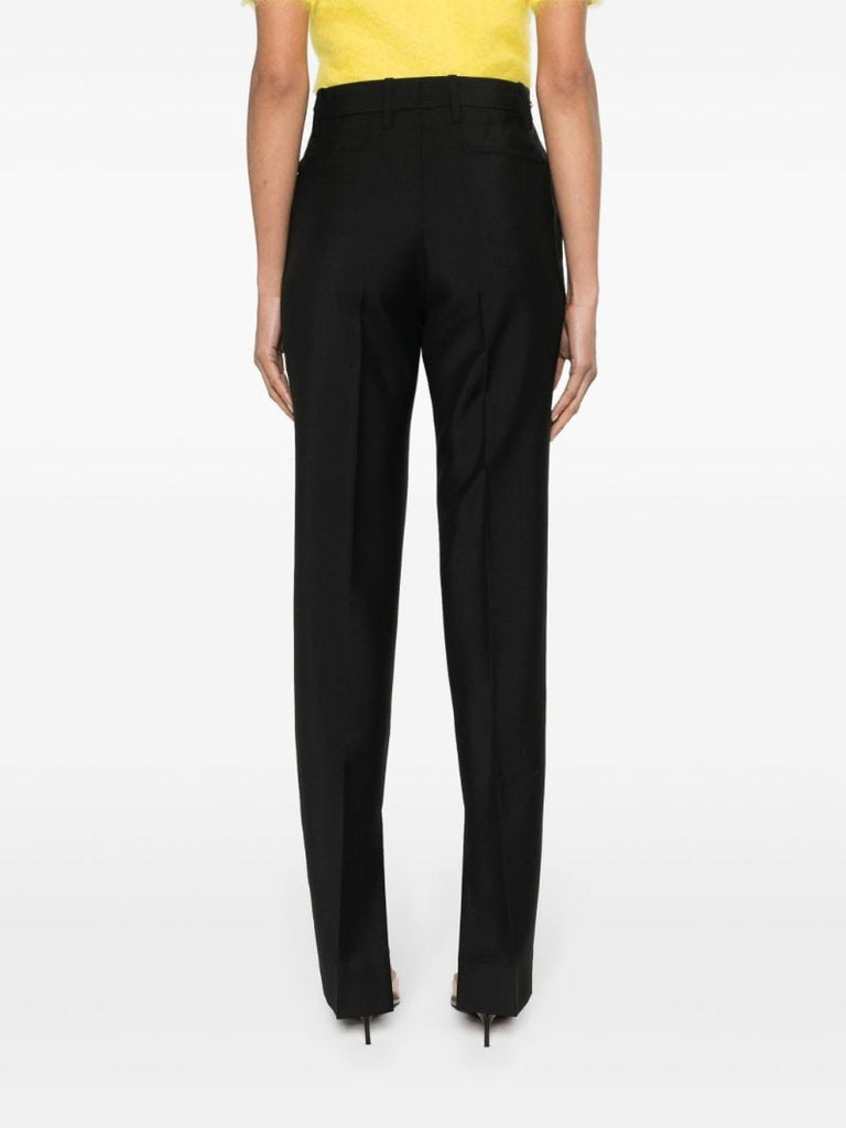 Black Horsebit Tailored Trousers