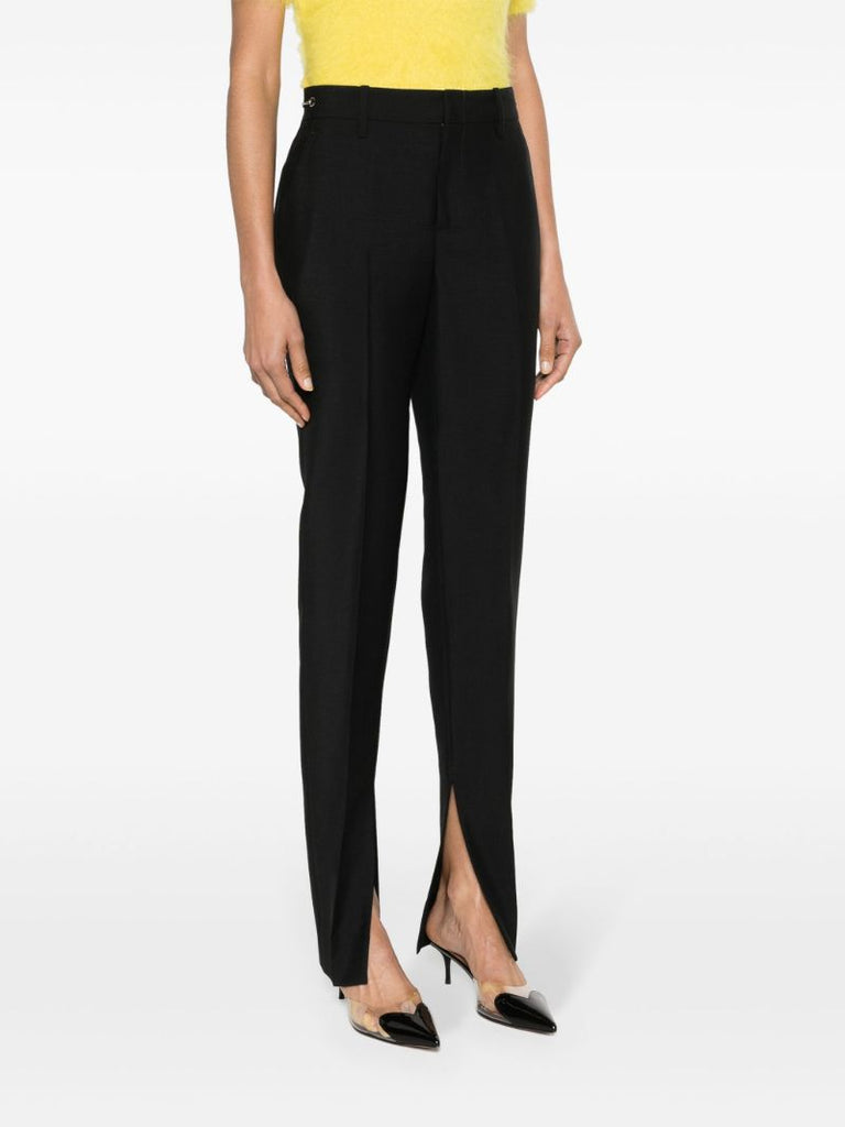 Black Horsebit Tailored Trousers