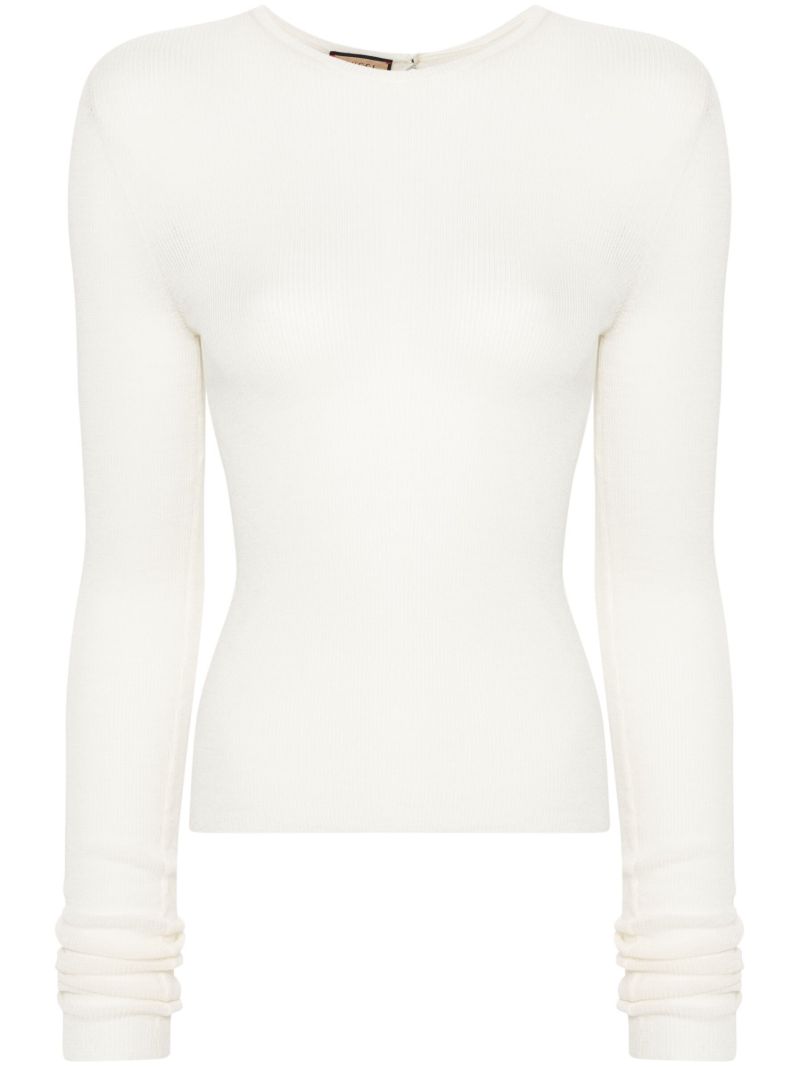 White Wool Sweater