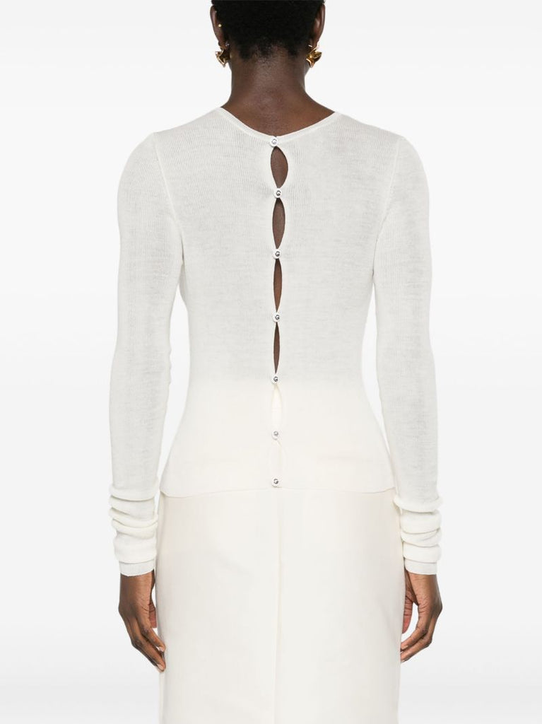 White Wool Sweater
