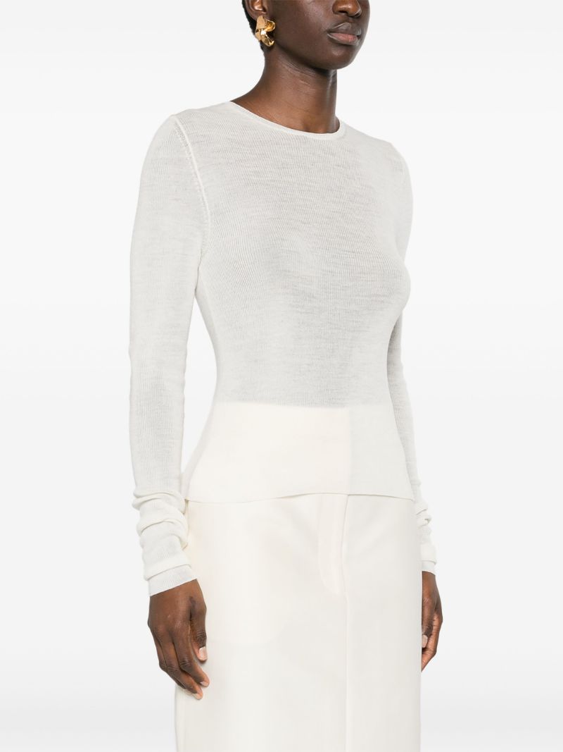 White Wool Sweater