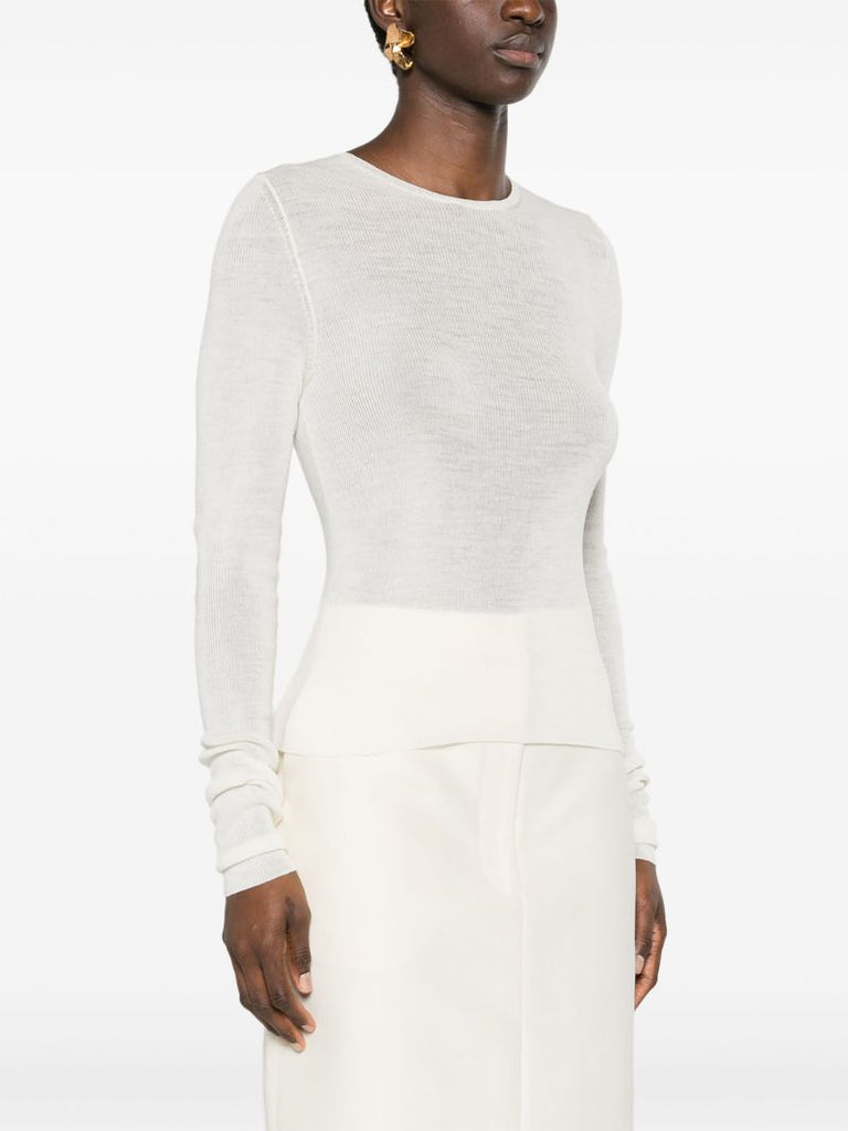 White Wool Sweater