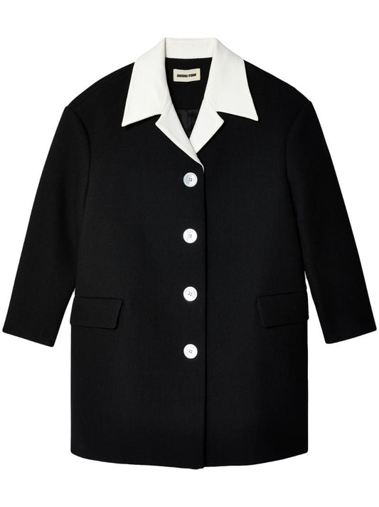 Black Single Breasted Coat