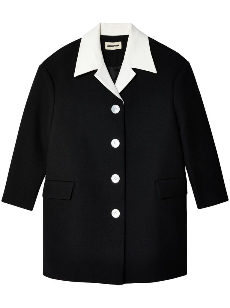 Black Single Breasted Coat