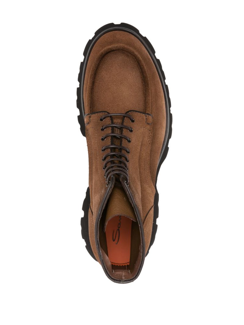 Brown Para Suede Ankle Boots