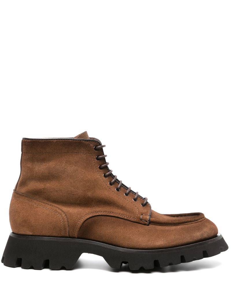 Brown Para Suede Ankle Boots