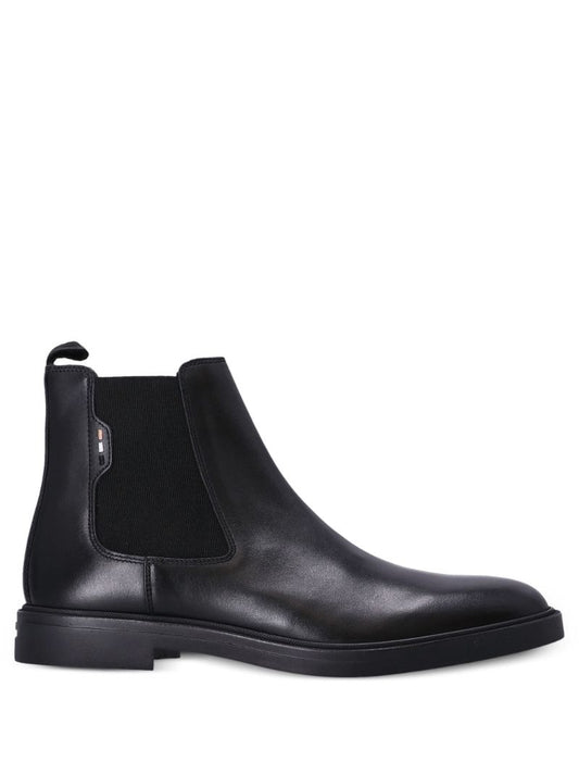 Black Leather Ankle Boots