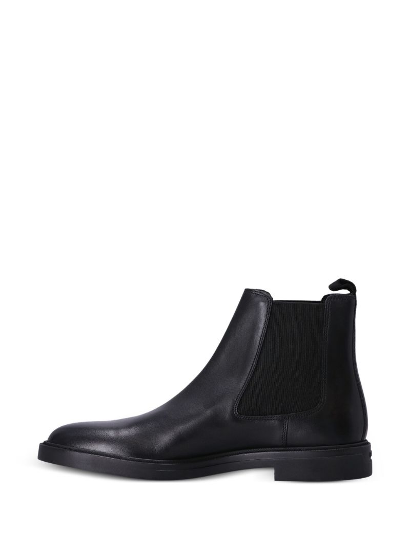 Black Leather Ankle Boots