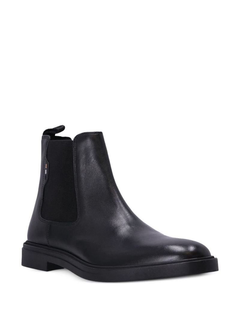 Black Leather Ankle Boots