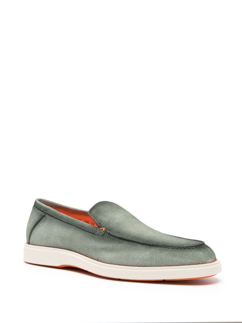 Green Suede Loafers