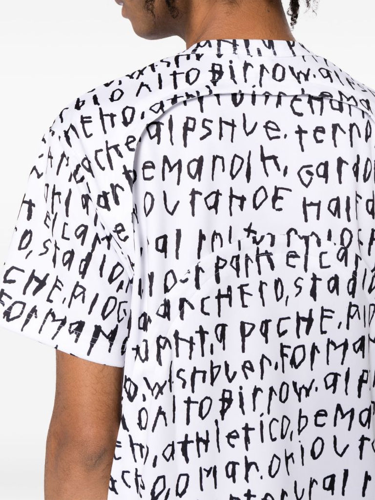 White Graphic Print Short Sleeve T-shirt