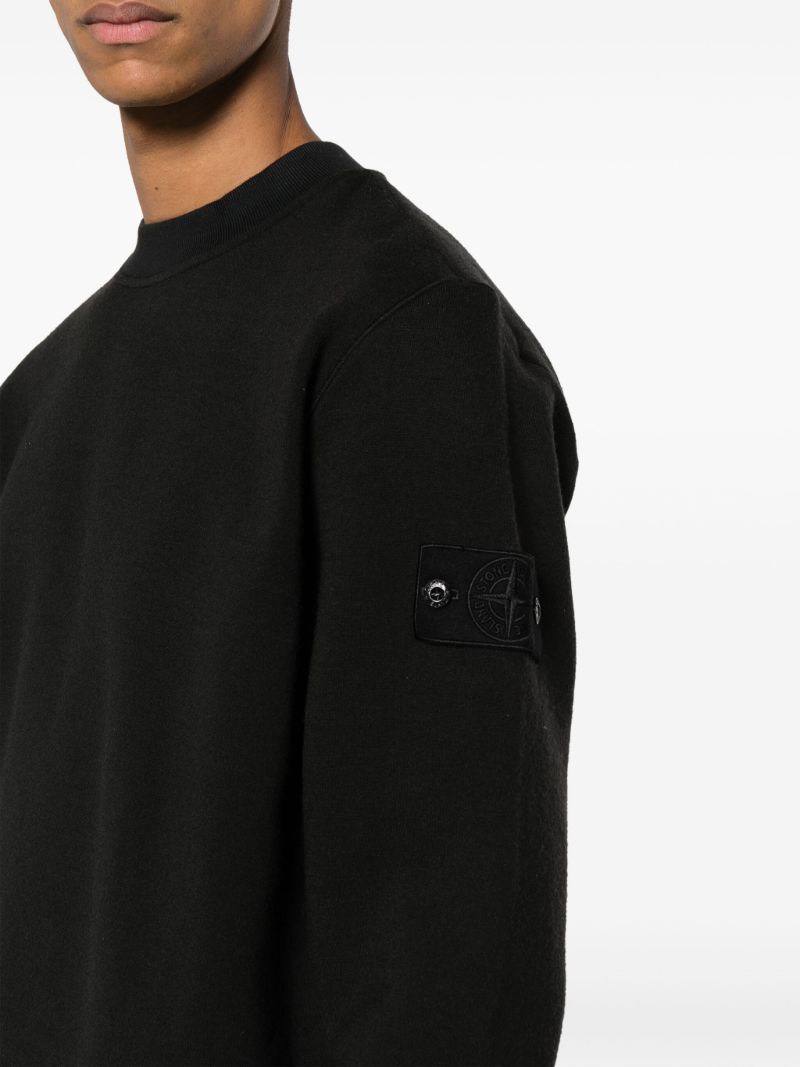 Black Ghost Compass AppliquÃ_x0083_Â© Sweater
