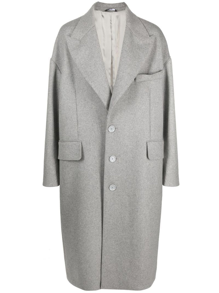 Grey Single-breasted Coat