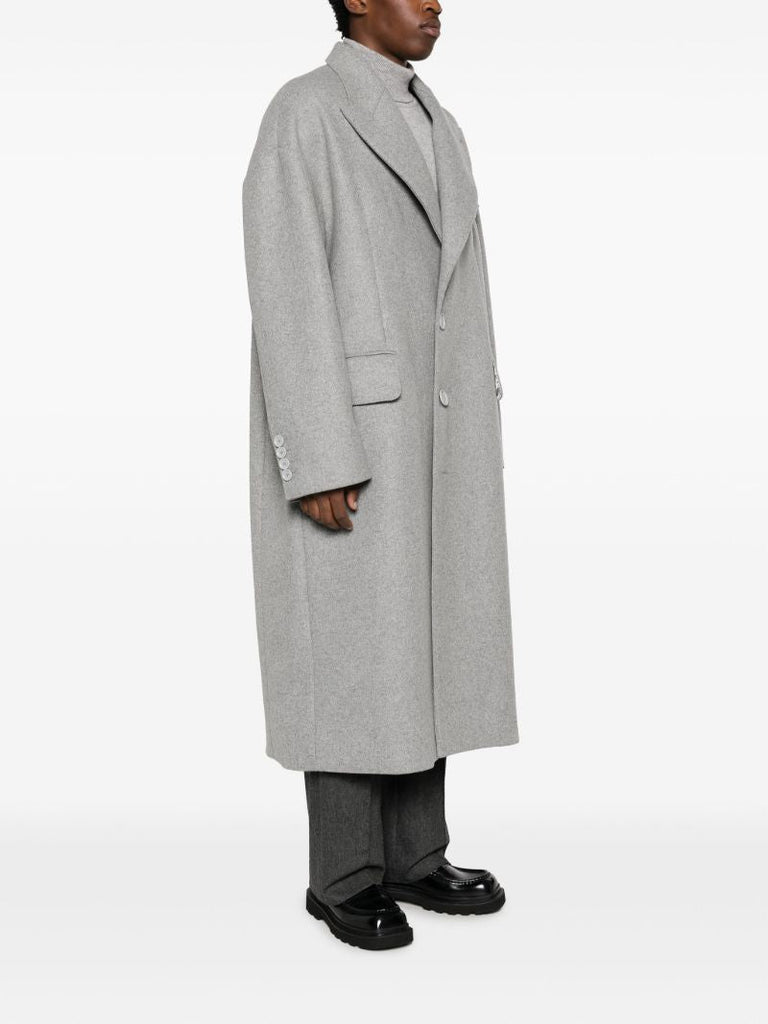 Grey Single-breasted Coat