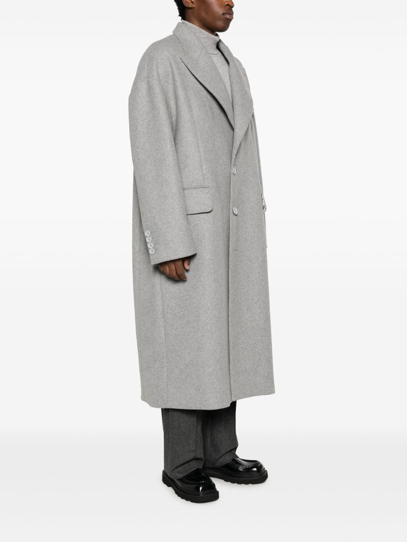 Grey Single-breasted Coat