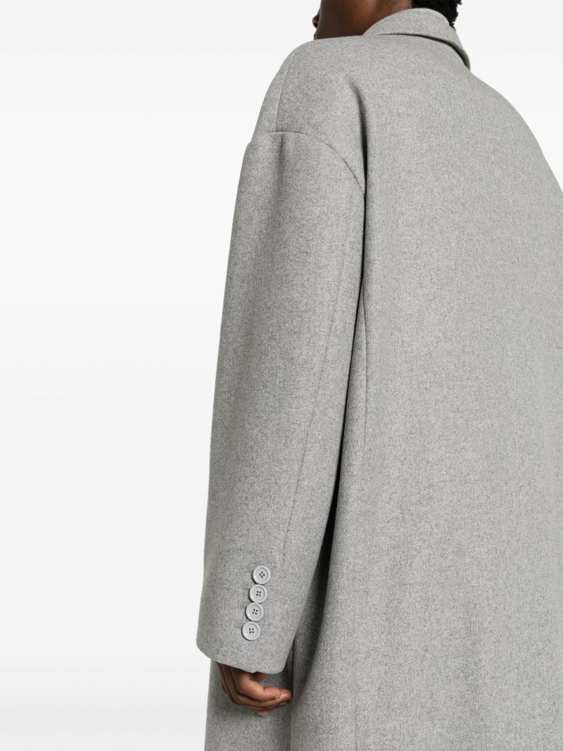 Grey Single-breasted Coat
