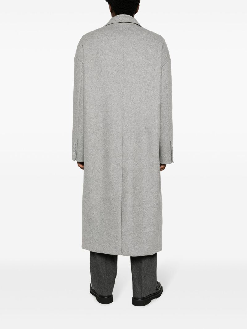 Grey Single-breasted Coat