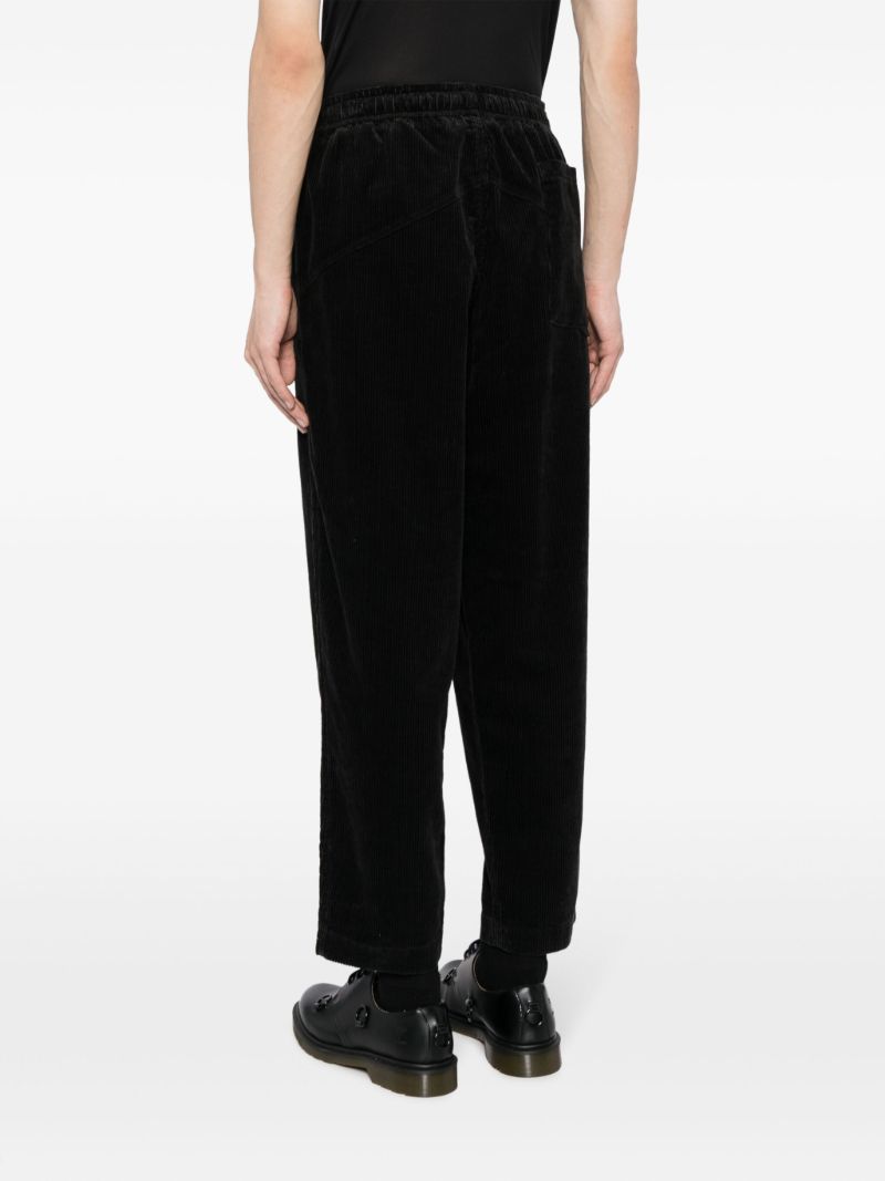 Black Alva Corduroy Tapered Trousers